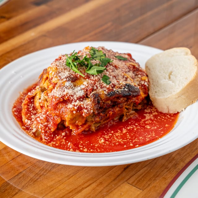 Eggplant Parmigiana Hot Roll.