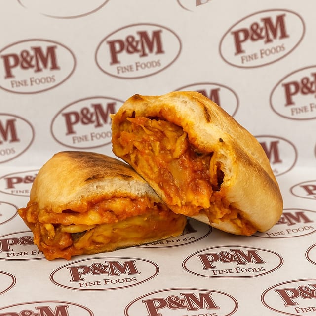Eggplant Parmigiana Hot Sub.