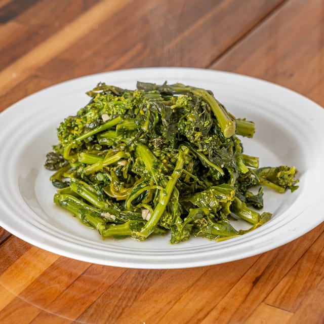 Broccoli Rabe Sautéed with Garlic and Oil.