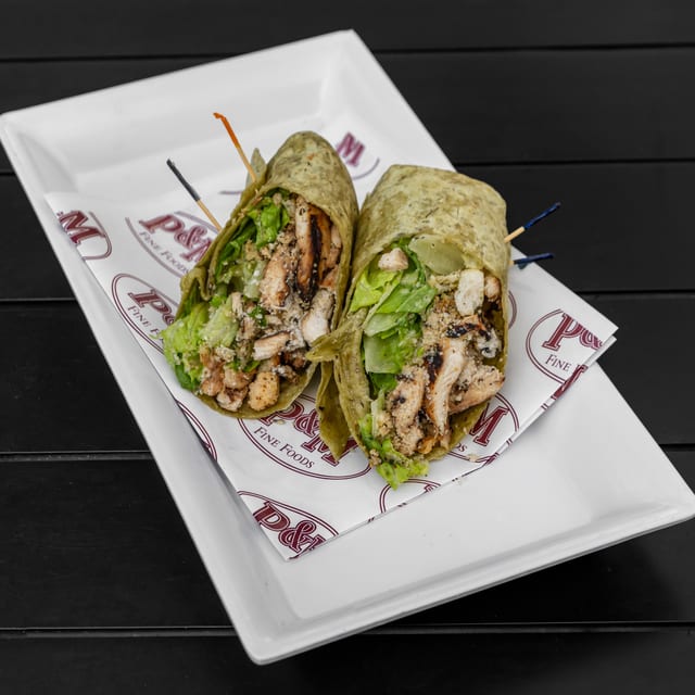 Grilled Chicken Caesar Wrap.