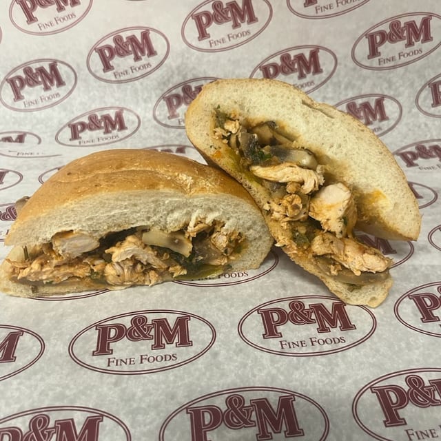 Chicken Cacciatore Hot Roll.