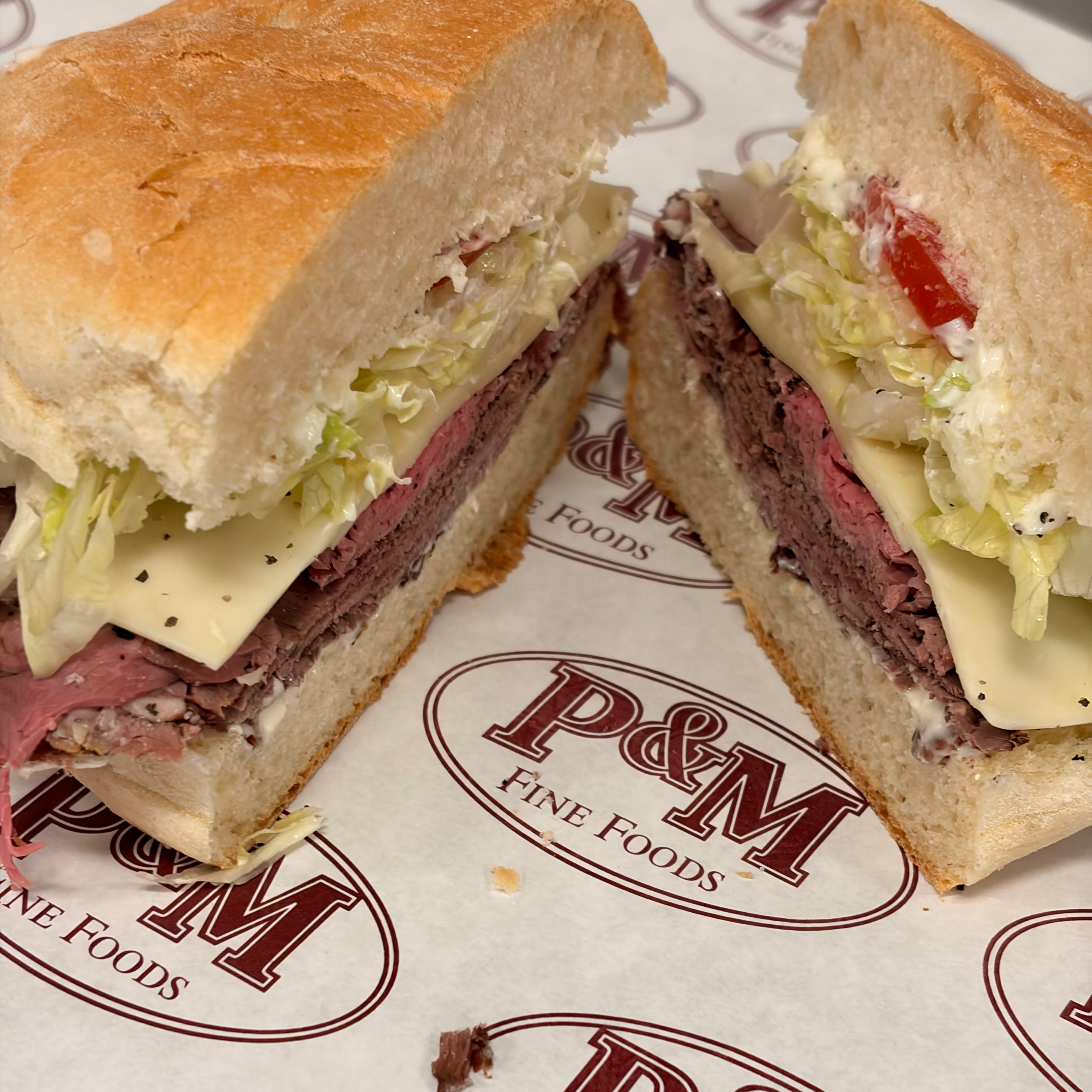 Roast Beef & Cheese Cold Roll.