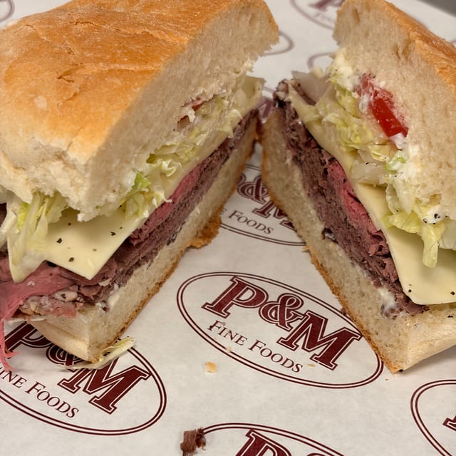 Roast Beef & Cheese Cold Roll.